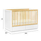 Alternate image 3 for Babyletto Bento 3-in-1 Convertible Storage Crib in White/Natural