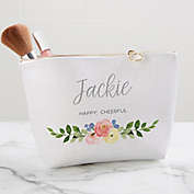 Floral Name Meaning Personalized Makeup Bag