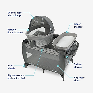Graco&reg; Pack &#39;n Play&reg; Travel Dome LX Playard in Maison. View a larger version of this product image.