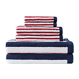 Nautica® Mackenzie Cotton Terry 6-Piece Towel Set in Blue