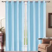 J&amp;V Textiles Maria Light Filtering Window Curtain Panels (Set of 2)