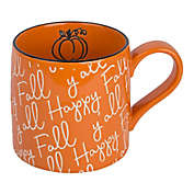 Home Essentials&reg; "Happy Fall" 22 oz. Pumpkin Mug in Orange