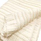 Alternate image 2 for Everhome&trade; Hamptons Sweater Knit Throw Blanket in Coconut Milk