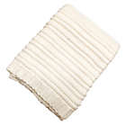 Alternate image 1 for Everhome&trade; Hamptons Sweater Knit Throw Blanket in Coconut Milk