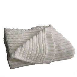 Everhome™ Hamptons Sweater Knit Throw Blanket in Coconut Milk