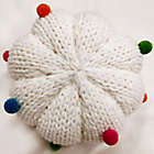 Alternate image 3 for H for Happy&trade; 9-Inch Hand-Knitted Pompom Pumpkin Pillow