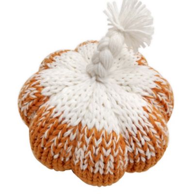 H for Happy&trade; 9-Inch Hand-Knitted Gradient Pumpkin Pillow