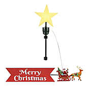 Mr. Christmas&reg; 24-Inch Santa Sleigh Animated Tree Topper in Red