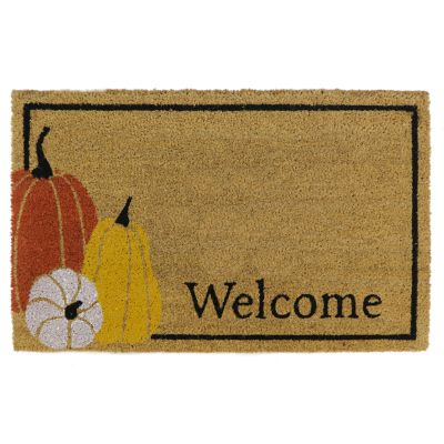 Bee & Willow&trade; 18" x 30" "Welcome" Pumpkins Door Mat