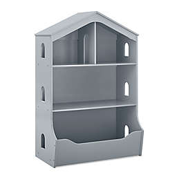 Delta Children® Playhouse Bookcase with Toy Storage in Grey
