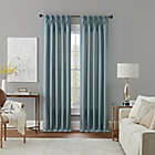 Spellbound Pinch-Pleat 84" Rod Pocket Lined Window Curtain Panel in Pewter 