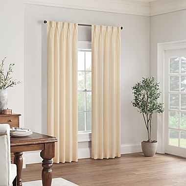 Waverly&reg; Serendipity 5 Pleat 84-Inch Pinch Pleat Window Curtain Panel in Ivory (Single). View a larger version of this product image.