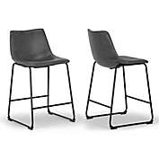 Glamour Home&trade; Adan Counter Stools in Grey (Set of 2)