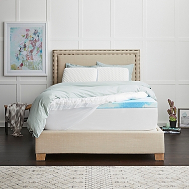 Sealy&reg; SealyChill&trade; 4-Inch Memory Foam Queen Mattress Topper with Pillowtop Cover. View a larger version of this product image.
