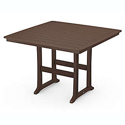 POLYWOOD® Nautical Outdoor Trestle 59-Inch Square Bar Table