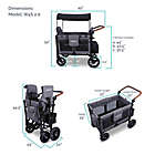Alternate image 7 for WonderFold Wagon Premium Quad Stroller Wagon in Charcoal Grey