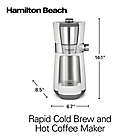 Alternate image 3 for Hamilton Beach&reg; Craft Rapid Cold Brew &amp; Hot Coffee Maker in White