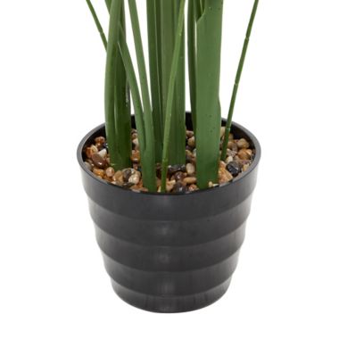 Ridge Road Decor 61-Inch Artificial Banana Leaf Plant with Black Ribbed Planter. View a larger version of this product image.