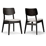Glamour Home&trade; Astin Dining Chairs in Black/Light Grey (Set of 2)