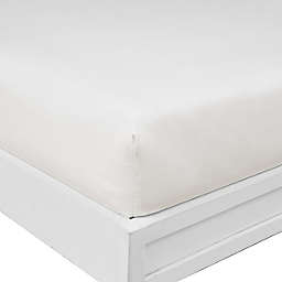 Nautica® Solid 180-Thread-Count CVC Twin XL Fitted Sheet in Deck White