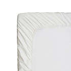 Alternate image 2 for Nautica&reg; Solid 180-Thread-Count CVC Twin XL Fitted Sheet in Deck White