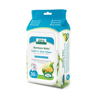 Aleva&reg; Naturals Bamboo Baby&reg; 30-Count Tooth &#39;n&#39; Gum Wipes