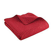 Levtex Home Cross Stitch Quilted Throw Blanket in Red