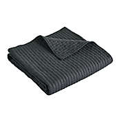 Levtex Home Cross Stitch Quilted Throw Blanket in Charcoal