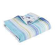 Levtex Home Laida Beach Quilted Reversible Throw Blanket in Blue