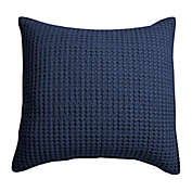 Levtex Home Mills Waffle Square Throw Pillow in Navy
