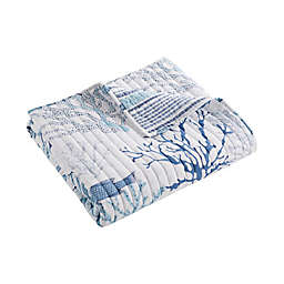 Levtex Home Lacey Sea Quilted Reversible Throw Blanket