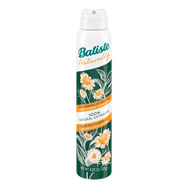 Batiste Naturally&trade; Plant Powered Dry Shampoo in Green Tea &amp; Chamomile. View a larger version of this product image.