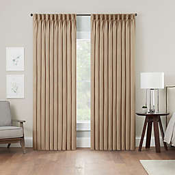 Waverly® Serendipity 10 Pleat 63-Inch Pinch Pleat Window Curtain Panel in Linen (Single)