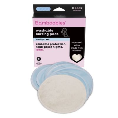 Bamboobies&reg; 4-Pack Overnight Reusable Nursing Pads