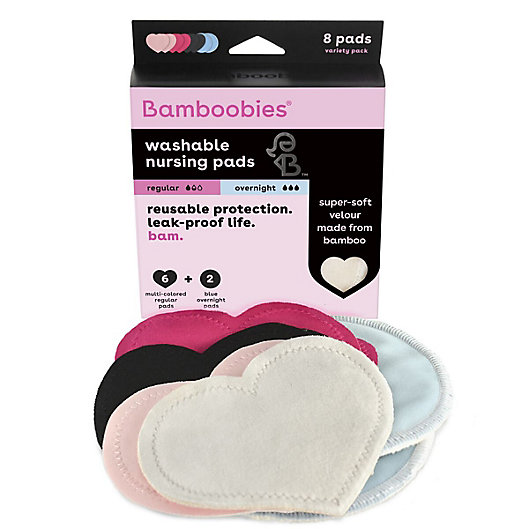 Alternate image 1 for bamboobies® Multi-Pack Washable Nursing Pads in Mutli-Colored