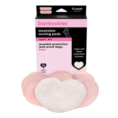 Bamboobies&reg; Value-Pack Washable Nursing Pads in Light Pink