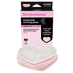 bamboobies® Regular 2-Pair Pack Washable Nursing Pads in Light Pink