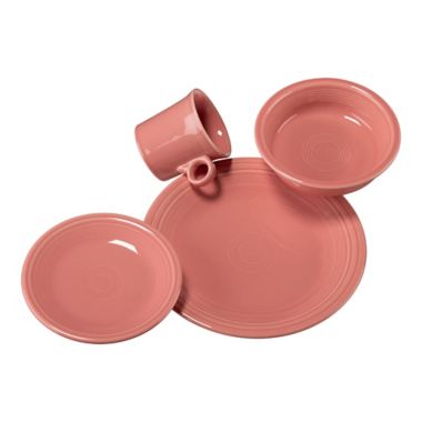 Fiesta&reg; 4-Piece Place Setting in Peony. View a larger version of this product image.
