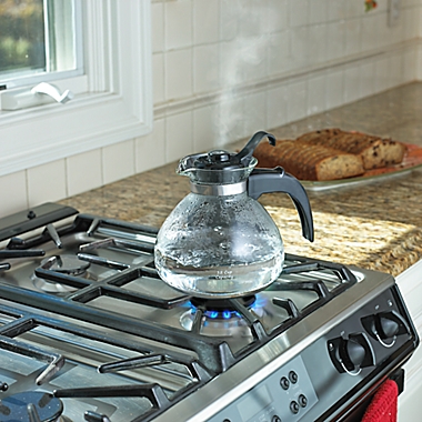 Medelco Stovetop Whistling 12-Cup Glass Tea Kettle. View a larger version of this product image.