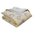 Alternate image 1 for Laura Ashley&reg; Maybelle 4-Piece King Comforter Set in Yellow