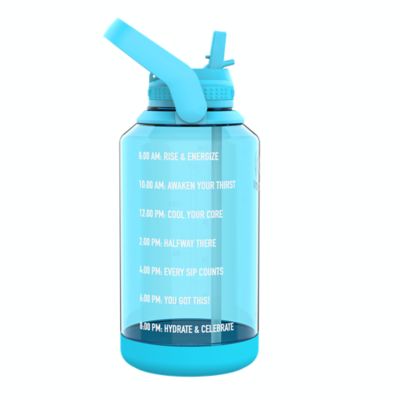 Takeya&reg; Motivational 64 oz. Tritan Water Bottle in Breezy Blue