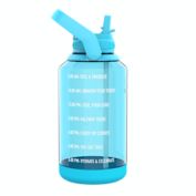 Takeya&reg; Motivational 64 oz. Tritan Water Bottle in Breezy Blue