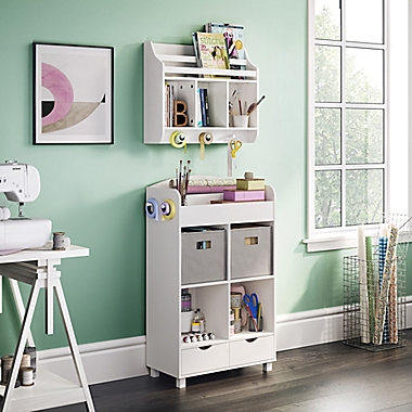 RiverRidge&reg; Home Book Nook Collection Kids Cubby Storage Cabinet in White/Grey. View a larger version of this product image.