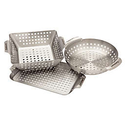 Cuisinart® 3-Piece Stainless Steel Petite Grill Topper Set