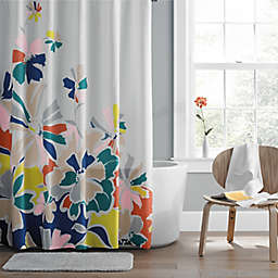 Simply Essential™ Engineered Floral Shower Curtain