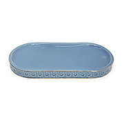 Everhome&trade; Cane Ceramic Vanity Tray in Blue
