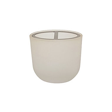Haven&trade; Eulo Frosted Glass Toothbrush Holder in Coconut Milk. View a larger version of this product image.
