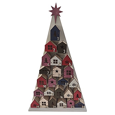 Bee &amp; Willow&trade; Houses Classic Advent Calendar Christmas Decoration. View a larger version of this product image.