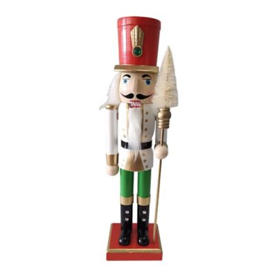H for Happy&trade; 14-Inch Nutcracker in Red/Green