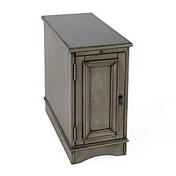 Butler Specialty Company Harling Chairside Chest in Silver Satin